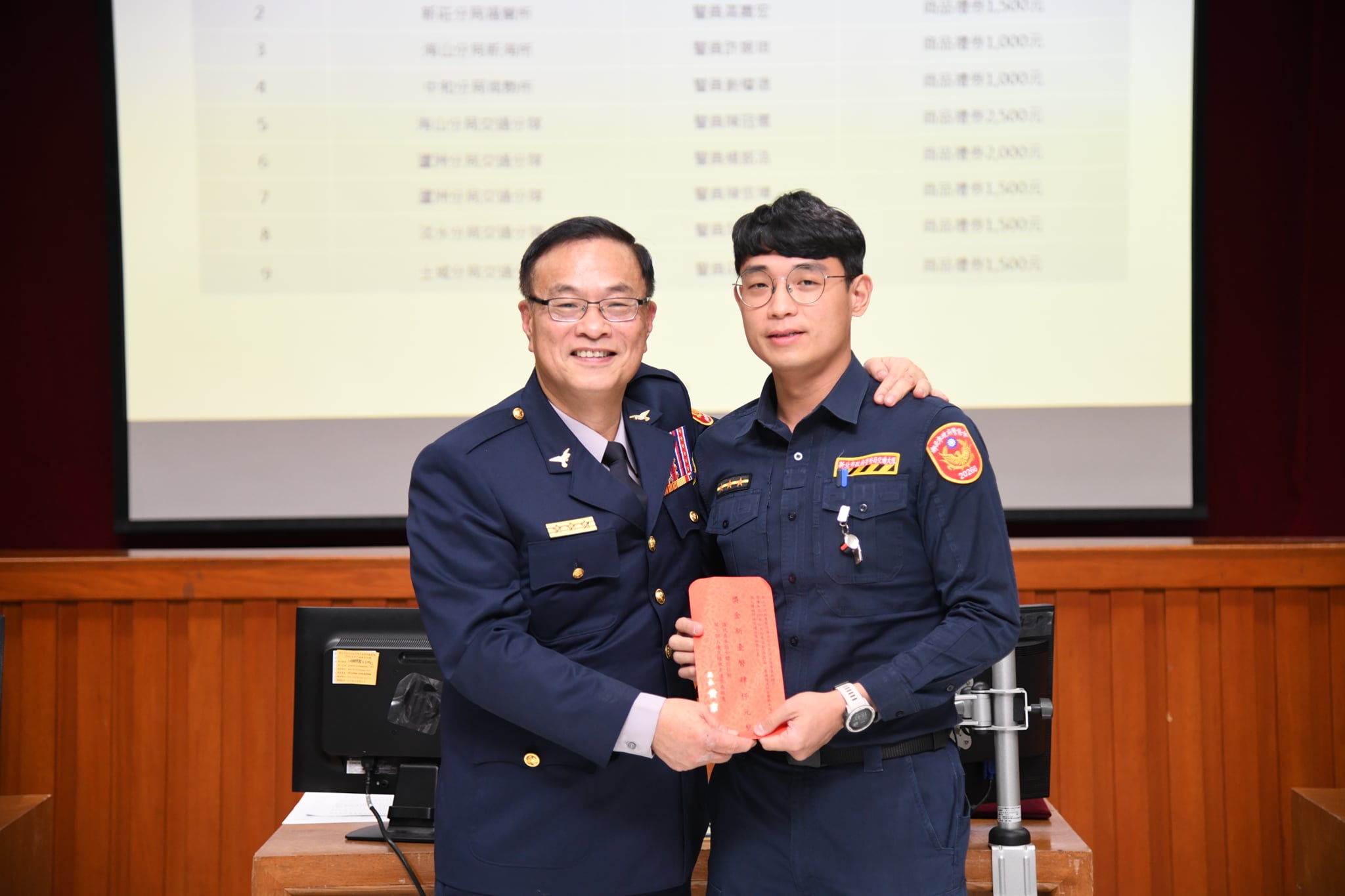 交通分隊警員吳鎮宇榮獲109年10至12月份偵查犯罪績效評核個人組績優